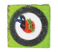 ZhlCrioxenic Jeu de Lancement de Hache pour ArrièRe-Cour, Contient 2 Haches, 2 Planches de FléChettes et 2 FléChettes à 5 éToiles, pour S'Amuser en Plein Air, IdéAl pour La Famille Greensquare-B