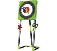 ZhlCrioxenic Jeu de Lancement de Hache pour ArrièRe-Cour, Contient 2 Haches, 2 Planches de FléChettes et 2 FléChettes à 5 éToiles, pour S'Amuser en Plein Air, IdéAl pour La Famille Greensquare-A