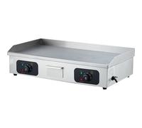 ZhlCrioxenic Plancha Professionnelle, Plaque à Snacker éLectrique Commerciale, TempéRature 50-300°C, Protection Contre Les éClaboussures Et La Chaleur, Bac De RéCupéRation 820-A