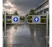 ZhlCrioxenic Porte Battante Automatique à Sens Unique, Ortillon D'EntréE De Supermarché, Adapté à La Gestion des AccèS dans Les éPiceries, Les Magasins De Proximité C-1.7m