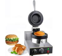 ZHLINGQ Gaufrier Commercial Rotatif, Hamburger UFO Burger Machine, Sandwicher Presse électrique, UFO Burger Maker Machine, UFO Double Burg Mak Machine, Température Réglable De 50 à 300 ℃