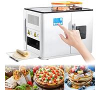 ZHLINGQ Machine à Roti, Appareil De Cuisson Entièrement Automatique, Machine à Roti Entièrement Automatique, écran Tactile Intelligent, Une Seule Touche pour Préparer 20 Pièces à La Fois, 1.0-1.5mm