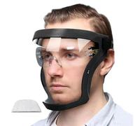 Zhliuqo Protection Complète Du Visage Antibuée - Masque Facial Transparent En Plastique Avec Bande Réglable, Réutilisables Écrans Faciaux HD, Visières De Sécurité Pour Femmes Hommes