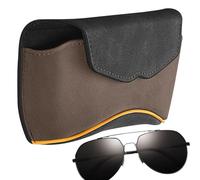 Zhliuqo Support de Lunettes de Soleil à visière, Support de Lunettes de Voiture,Boîte de Rangement pour Clips de - Fermeture magnétique Pare-Soleil Support boîte Clip boîte de Range