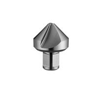 ZHLWei Fraise conique en acier rapide de 25, 30, 40, 50 et 55 mm avec queue Weldon de 3/4". Fraise à chanfreiner à 90 degrés à 3 lames.