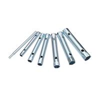 ZHLWei Jeu de clés tubulaires métriques 8-19 mm, 6-22 mm, 6 pièces/10 pièces, clé à tube en acier à double extrémité for réparation de plomberie automobile