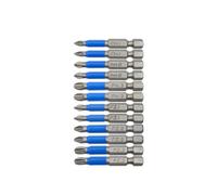 ZHLWei Lot de 12 embouts de tournevis à tête cruciforme à tige hexagonale de 6,35 mm (1/4 po) for tournevis à percussion électrique PH1, PH2, PH3, PZ1, PZ2, PZ3