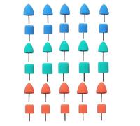 ZHLWei Lot de 30 mini tampons de polissage pour voiture pour outils rotatifs de nettoyage de surfaces en métal