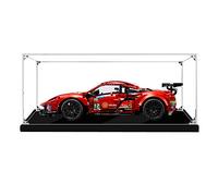 ZHLY Vitrine en acrylique pour Lego 42125 Technic Ferrari 488 GTE AF Corse #51 - Boîte de présentation anti-poussière compatible avec Lego 42125 (modèle de construction non inclus) (2 mm)