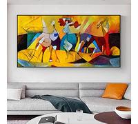 ZHMANLUCK Célèbre Peinture À L'huile De Picasso Oeuvres HD Impression Mur Art Grande Taille Toile Photos Pour Salon Moderne Décor À La Maison 70x160cm (28x63in) Avec Cadre