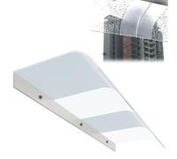 ZHMMJ Auvent de Porte 80cm 100cm 130cm 160cm 180cm Marquise de Porte Entrée en Polycarbonate 3.5mm Contre La Pluie et UV Marquise Transparent extérieur (Taille : 50x100cm)
