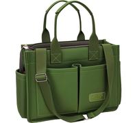 ZHMO Grand sac à main en toile avec poignées supérieures pour femme avec poches à fermeture éclair, portable, bandoulière, porte-monnaie, sac à bandoulière, hobo, grandes, "Nouveau Upgrade Plus Vert