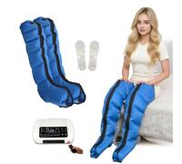 ZHNANDAMAI Bottes Pressothérapie avec Télécommande, Machine de Massage à Air Comprimé, 0-240 mmHg & 0-60 Min, Drainage Lymphatique, Favorise la Circulation Sanguine, Détente et Relaxation