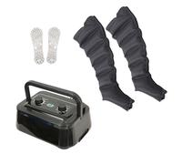 ZHNANDAMAI Bottes Pressothérapie XXL, Masseur à Compression d'air pour Jambes/Bras/Taille, Drainage Lymphatique Jambes, Appareil Circulation Sanguine Jambes, Massage Jambe, Noir
