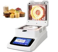 ZHNANDAMAI Dessiccateur, Analyseur d’Humidité Portable Halogène 450 W, Capacité 120 g, Précision 0,001 g, Température 40-230°C, 2 Modes de Séchage, Écran Tactile pour Agriculture et Industrie