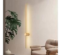 ZHNPJE Applique Murale Noire Moderne, Longue Bande Murale en Aluminium 3 Couleurs rotative à 350 °, éclairage Minimaliste de Fond décoratif de Salon de Chambre à Coucher