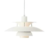 ZHNPJE Lampe Suspendue PH5 avec Ampoule, Lustre Moderne Blanc, Lampe Suspendue danoise PH, éclairage de Plafond Minimaliste UFO pour Salon, Salle à Manger, Cuisine, Restaurant