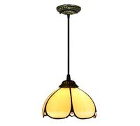ZHNPJE Lampe Suspendue Tiffany de 8 Pouces, Petits plafonniers en vitrail Vintage, Mini lustres rétro, éclairage pour Salon, Chambre à Coucher, Couloir (20 cm),3