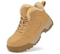 ZHNSHM Bottes d’Hiver Chaudes à la Cheville Femmes - Bottines de Neige Imperméables Antidérapantes pour Randonnée Sèche