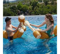 ZHODADA Ensemble Flottant Gonflable Jouets, 2 Set Bouée Gonflable Jeu de Combat, Flotteur Gonflable Bouée Piscine Canoë pour Adultes Gonflable de Flotteurs