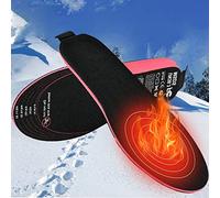 ZHODADA Semelles Chauffantes USB,Thermiques Chauffées avec Interrupteur à Télécommande,Semelles Chauffantes Pieds Rechargeables avec Batterie 2100 mAh,Peut être coupé(41-45)