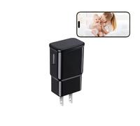 ZHOLIRNI Caméra de sécurité intérieure avec chargeur USB, vision nocturne et détection de mouvement pour la maison et le moniteur de bébé
