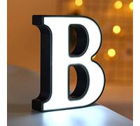 zhonghua LED Letter Lights, Alphabet Marquee Letters Sign LED Marquee Number Lights Sign for Night Light (B)