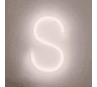 zhonghua Signe Néon, Lettre Néon Logo Néon Lettre Lumineuse LED Lettre Lumineuse Marquise Lettre Lumineuse Batterie USB Blanc (S)