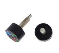 ZHONGJIUYUAN 50 pièces (25 paires) de forme ronde pour chaussures à talons hauts - Pointes de rechange pour réparation de talon aiguille - Épingles de protection anti-bruit pour femme (509 mm de