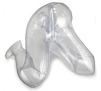 ZHONGJIUYUAN Demi-mannequin gonflable pour femme, transparent, 1 pièce