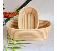 ZHONGJIUYUAN Lot de 2 bannetons en rotin 35 cm