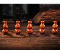 ZHONGJIUYUAN Lot de 300 pendentifs en bois de pêche, perles en bois naturel avec trou, perles en bois naturel, 15 x 30 mm