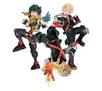 Zhongkaihua 3 figurines Izuku Midoriya, Bakugou Katsuki, 16 cm en position de combat - Statuette MHA - Figurines d'action anime MHA - Collection de décorations de Noël - Cadeaux