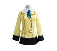 Zhongkaihua Anime CODE GEASS: Lelouch of the Rebellion Cosplay Costume C.C Cosplay JK Ensemble complet comprenant chemise, jupe plissée, veste, cravate, ceinture, Costumes d'uniforme, XS
