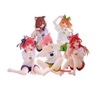 Zhongkaihua Anime The Quintessential Quintuplets Figure Ichika/Nino/Miku/Yotsuba/Itsuki Nakano Figure Action 5pcs Model Statue Objets de collection Décorations Cadeaux 13 cm PVC