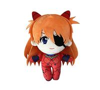 Zhongkaihua Asuka Langley Soryu - Peluche de dessin animé animé - Peluche mignonne et douce en coton PP - 20 cm - Cadeau périphérique à collectionner pour filles et garçons (20 cm, Ayanami Rei)