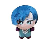 Zhongkaihua Blue Lock Rin Itoshi Oreiller en peluche 10 cm PP coton doux rembourré sac de voiture porte-clés décoration de maison pendentif pour les fans