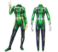 Zhongkaihua Boku no Hero Academia Combinaison de super-héros avec impression 3D pour enfants et adultes - Costume de super-héros pour Halloween unisexe, Asui Tsuyu - Enfants, L