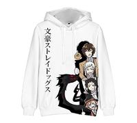 Zhongkaihua Bungo Stray Dogs Dazai Osamu Nakajima Atsushi Anime Sweat à capuche pour adultes adolescents Anime Sweatshirt avec poches Cadeau chaud pour étudiants amateurs, Type : 7, M