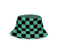 Zhongkaihua Chapeau bob Anime Shinobu/Tanjiro/Nezuko/Rengoku Casquette Kimetsu no Yaiba Merch Chapeau de pêcheur Anime Imprimé Chapeau de soleil d'été Voyage Plage Halloween Adulte
