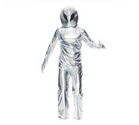 Zhongkaihua Costume d'alien avec chapeau argenté, déguisement sur le thème de l'espace, costume d'Halloween insolite pour jeu de rôle et costumade