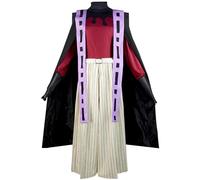 Zhongkaihua Costume de cosplay Douma - Ensemble complet avec chapeau et ventilateur pliable - Tenue kimono avec cape pour Halloween, carnaval, carnaval