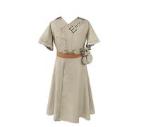 Zhongkaihua Costume de cosplay Dr.Stone Ensemble complet Nanami Ryusui Uniforme Trench avec chapeau, costume d'Halloween Ishigami Senkuu, robe sans manches Ogawa Yuzuriha Split Sheongsam