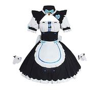 Zhongkaihua Costume de cosplay pour femme Chocolat et Vanille - Uniforme de lycée japonaise - Costume d'Halloween marin - Costume de soubrette japonais - Tablier de déguisement de cosplay