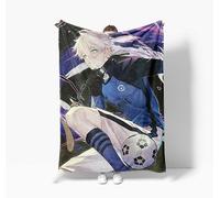 Zhongkaihua Couverture polaire bleue avec impression 3D Nagi/Bachira/Chigiri/Rin/Kunigami - Couverture douce et moelleuse pour lit, maison, canapé, bureau