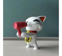 Zhongkaihua DAN DA DAN Figurine Turbo Granny Figurine Chat Blanc Mignon Figurine d'Action 9 CM Anime Modèle Statue PVC Décoration de Noël pour la Maison Voiture Bureau Ornement Cadeau d'Anniversaire