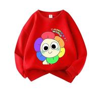 Zhongkaihua Dandy's World Sweat à capuche unisexe imprimé 3D Dandy's World Merch Pull Sweat-shirt col rond manches longues sport décontracté