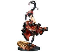 Zhongkaihua Date A Live Anime Figure Kurumi Tokisaki Series Action Figure Statue Kurumi Tokisaki Figurine en PVC 28 cm Jupe debout Gear Base Modèle Ornements de bureau