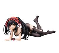 Zhongkaihua DATE A LIVE Tokisaki Kurumi Figure - 19 cm Pyjamas Posture couchée Figurine Anime PVC Statue Décoration de bureau Maison Décoration de Noël Cadeau pour les fans