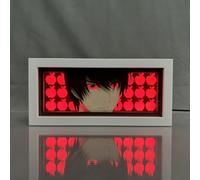 Zhongkaihua Death Note Light Lampe LED Anime Boîte lumineuse, Lampes de table Art Papercut, Décorations de bureau Cadeaux